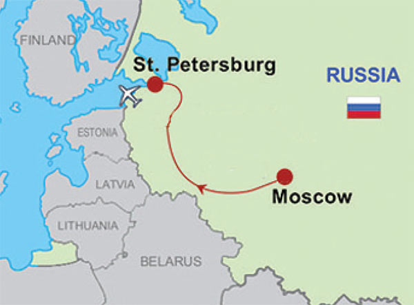 Moscow & St.Petersburg escorted