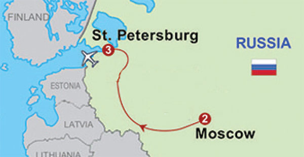 Moscow & St.Petersburg by Rail