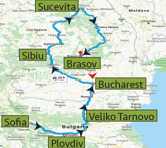 Classical Tour of Bulgaria and Romania