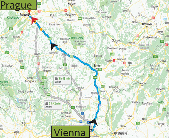 Vienna and Prague by Rail